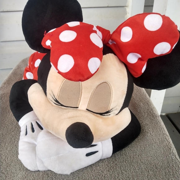 Disney Parks Dream Friend Sleeping Baby Minnie Mouse 24 inch Plush Pillow - Picture 6 of 7